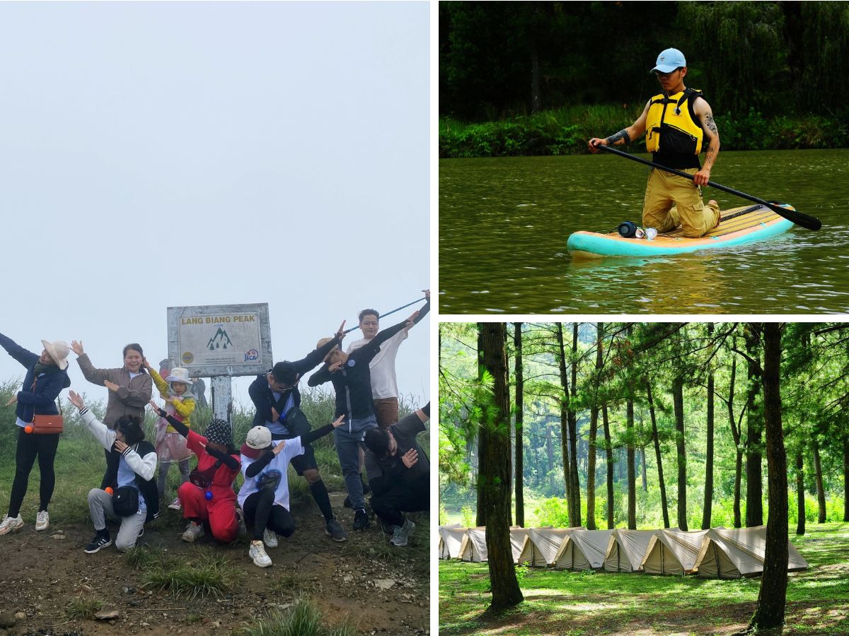 Tour Trekking Langbiang cắm trại chèo SUP Hồ Tuyền Lâm 2 ngày 1 đêm- Đà Lạt Discovery