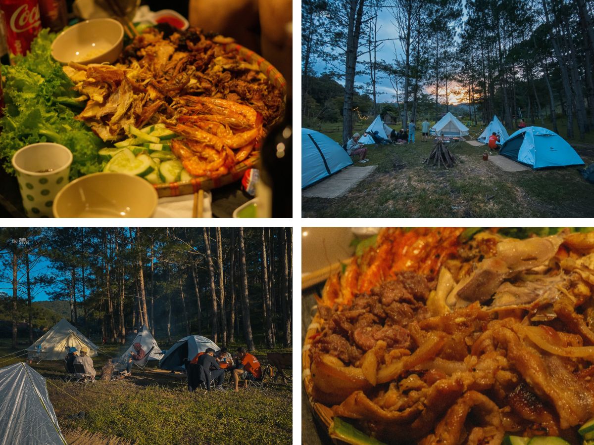 Tour Cắm trại, chèo thuyền, BBQ giữa thiên nhiên