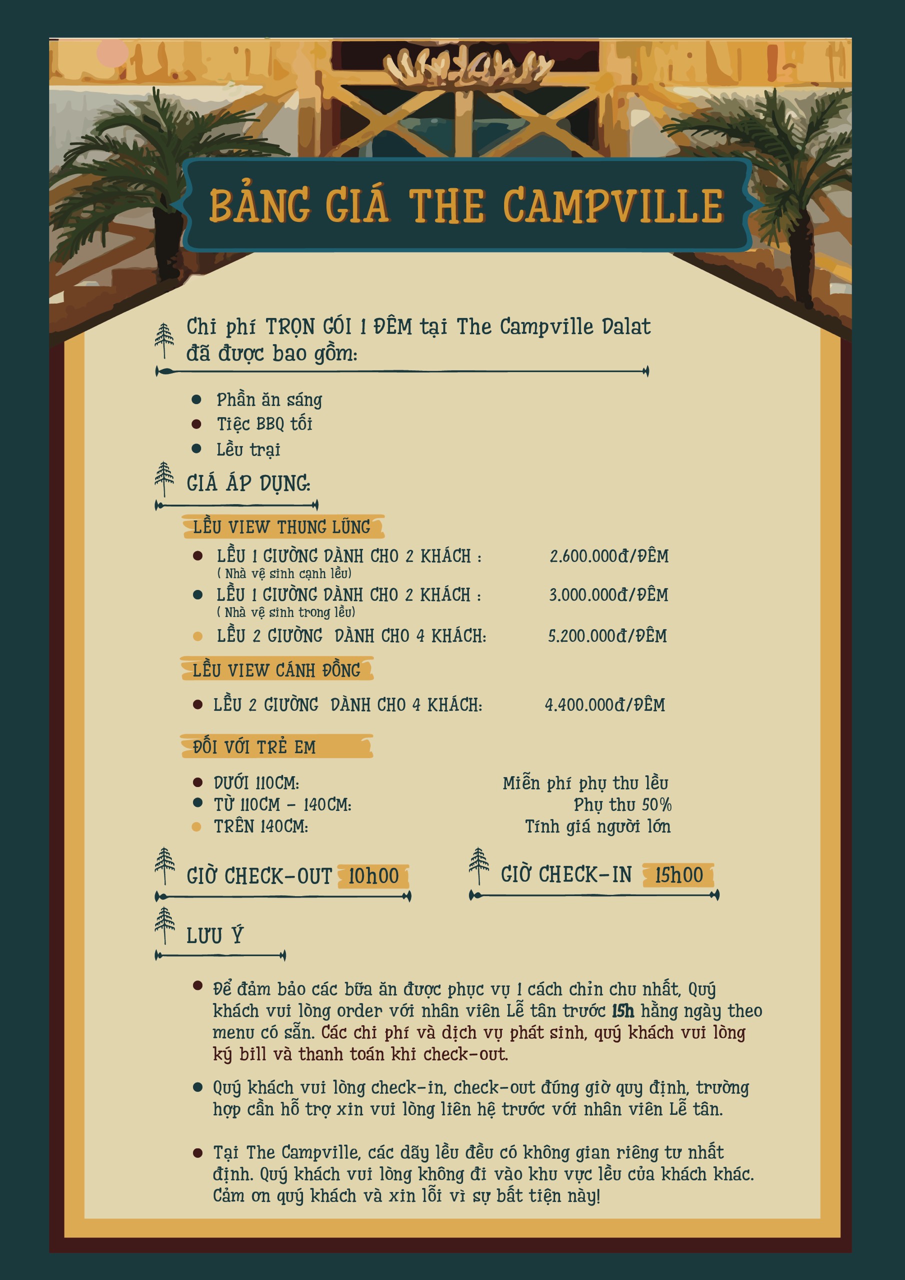 bảng giá the campville dalat